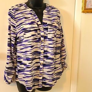 212 Collection Henley Convertible Blouse